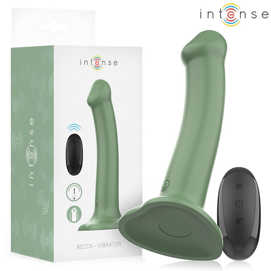 Intense - Becca Vibrator Mit Saugnapf 10 Vibrationen Grãœne Fernbedienung