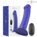Intense - Victoria Vibrator Mit Saugnapf 10 Vibrationen Dunkelblau Fernbedienung
