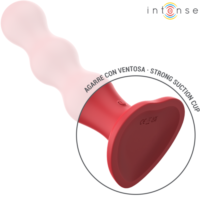 Intense - Cody Vibrator Mit Saugnãpfen Rote Fernbedienung