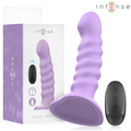 Intense - Brenda Vibrator Größe M Spiralendesign 10 Vibrationen Lila Fernbedienung