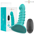 Intense - Buffy Vibrator Größe S Spirale Design 10 Vibrationen Blau Fernbedienung