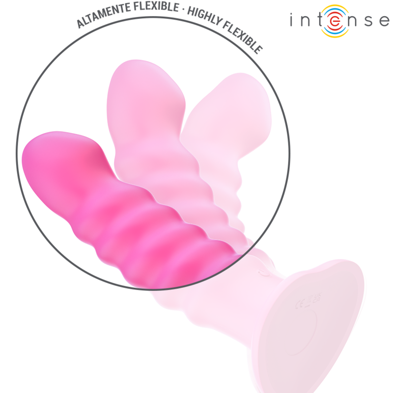 Intense - Cindy Vibrator Größe L Spiralendesign 10 Vibrationen Rosa Fernbedienung