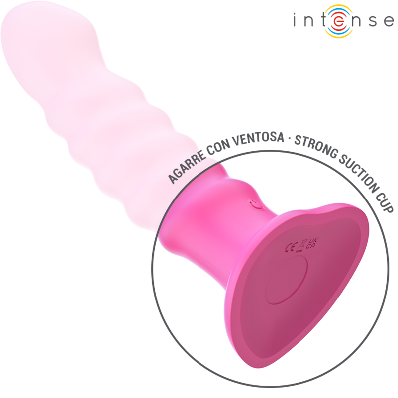 Intense - Cindy Vibrator Größe L Spiralendesign 10 Vibrationen Rosa Fernbedienung