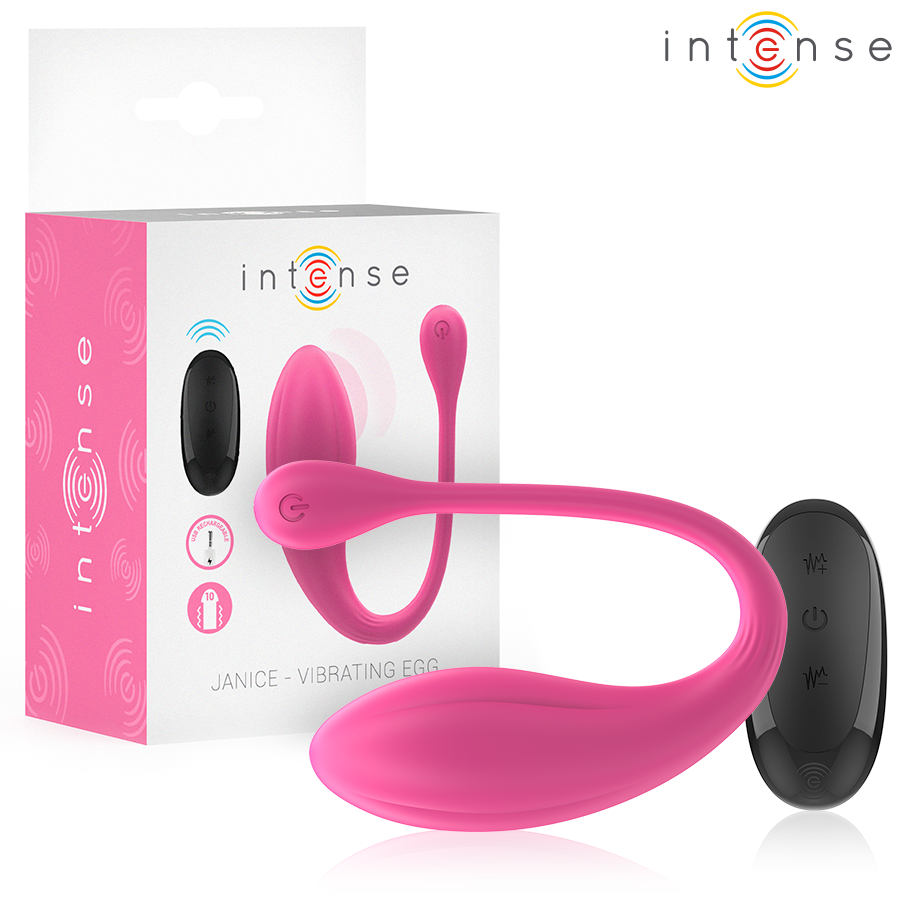 Intense - Janice U Vibrator Doppelstimulation 10 Vibrationen Rosa Fernbedienung