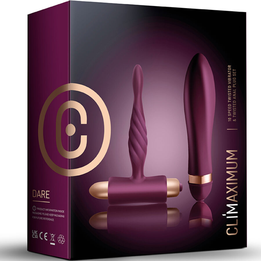 Climaximum - Dare Kit Twisted Vibrator + Anal Plug Anfãnger