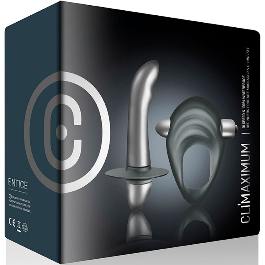 Climaximum - Entice Kit Cock Ring + Prostata Vibrator Anfãnger