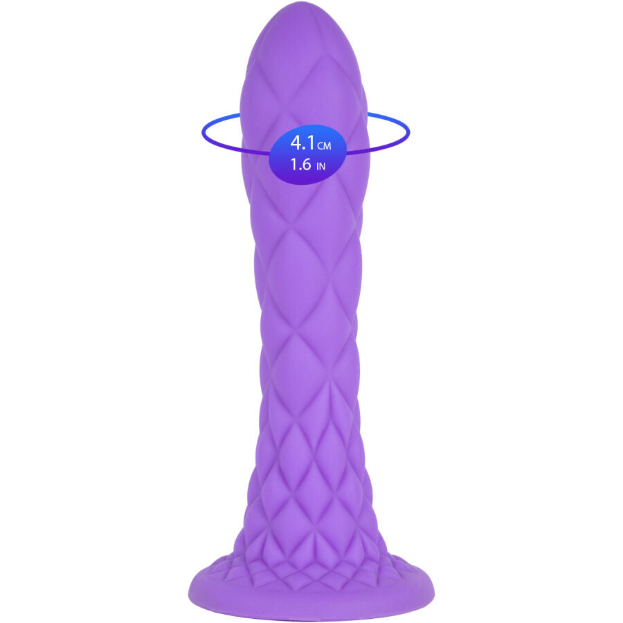 Silexd - Dreamy Dildo Fantasy Flüssigsilikon Thermoreaktiv Violett 18,5 Cm