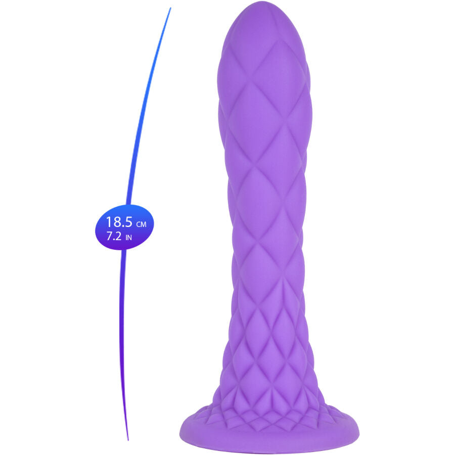 Silexd - Dreamy Dildo Fantasy Flüssigsilikon Thermoreaktiv Violett 18,5 Cm