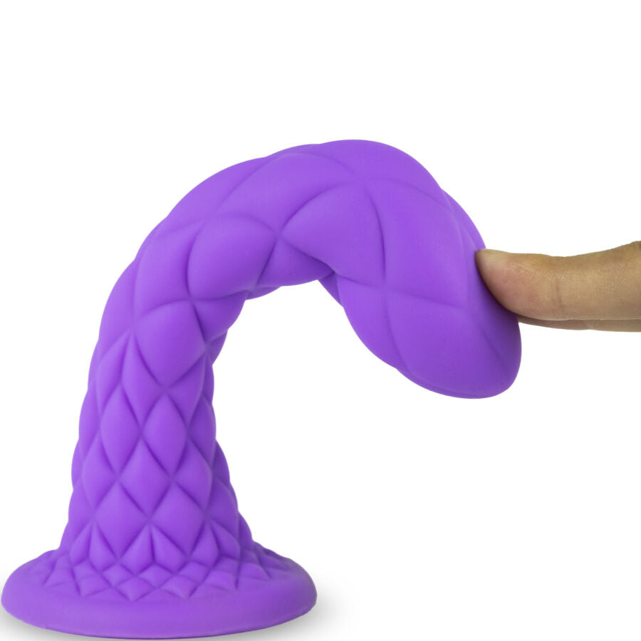 Silexd - Dreamy Dildo Fantasy Flüssigsilikon Thermoreaktiv Violett 18,5 Cm