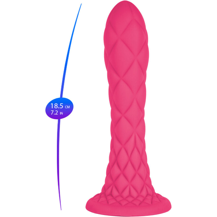 Silexd - Dreamy Dildo Fantasy Flüssigsilikon Thermoreaktiv Fuchsia 18,5 Cm