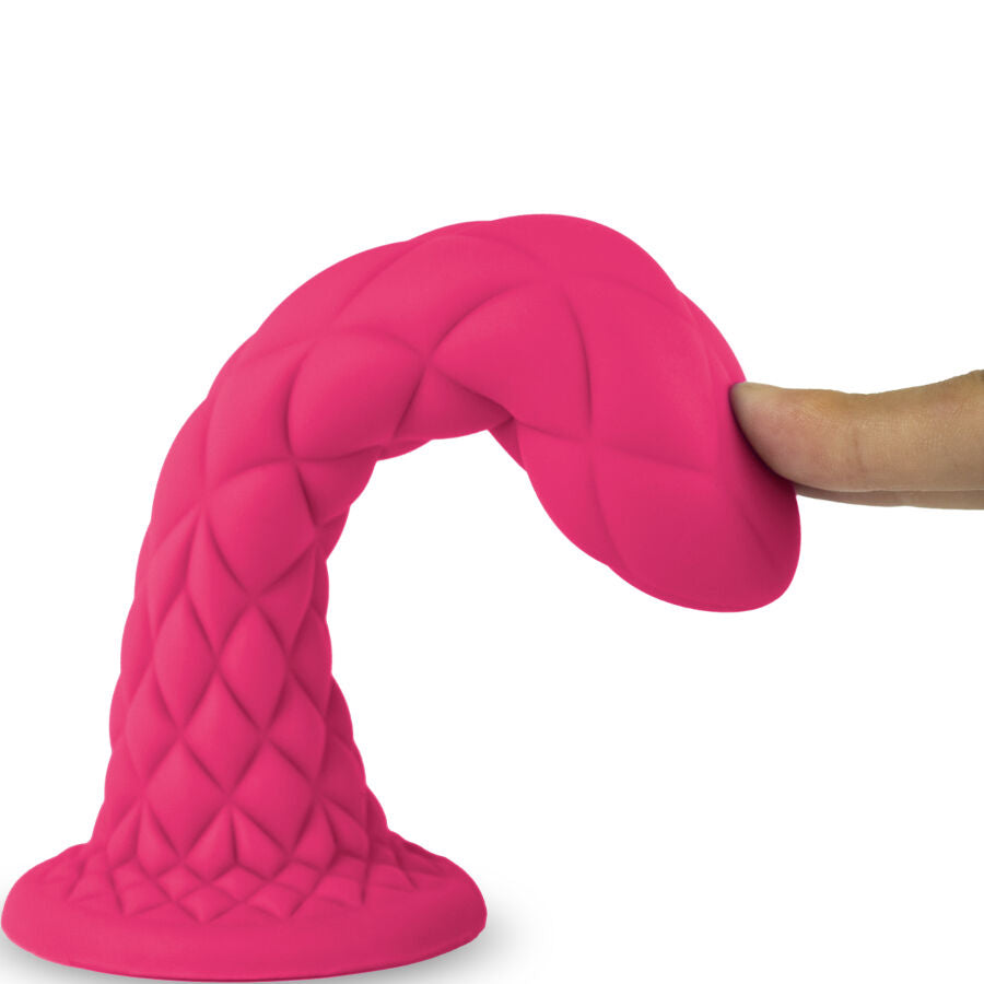 Silexd - Dreamy Dildo Fantasy Flüssigsilikon Thermoreaktiv Fuchsia 18,5 Cm