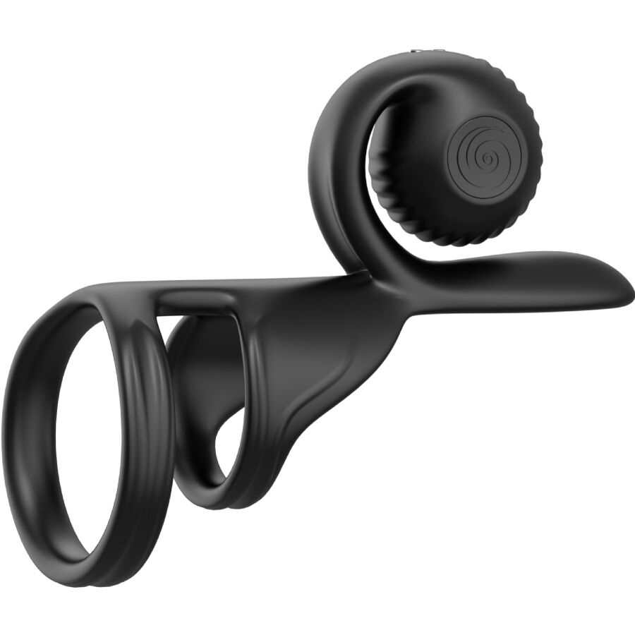 Snail Vibe - Jovi Couple's Ring Remote Control Black