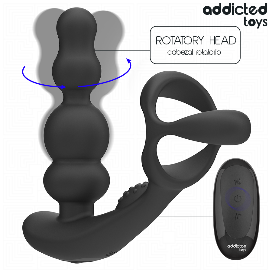 Addicted Toys “ Rotierender Prostatamassagegerã„T Mit Fernbedienung