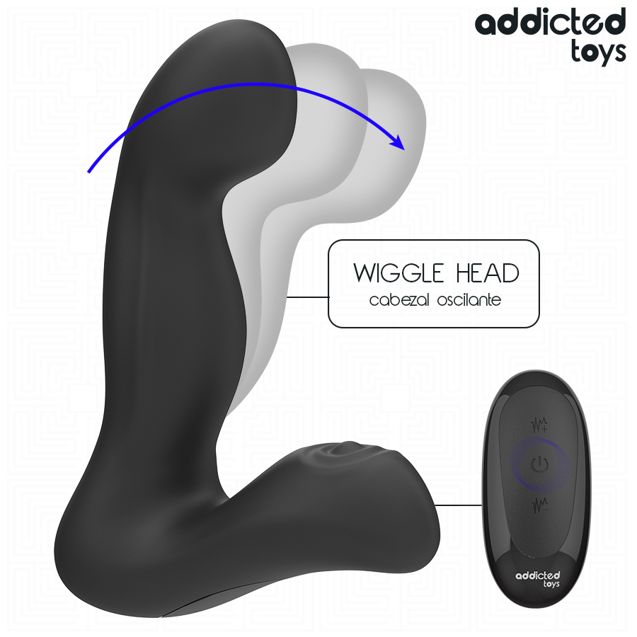 Addicted Toys -  Oszillierender Prostatamassagegerãt Mit Pulsationsmodus-Fernbedienung
