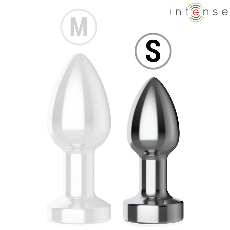 Intense - Vibrierender Analplug Aus Metall Mit Led-Leuchten Und Fernbedienung - Größe S
