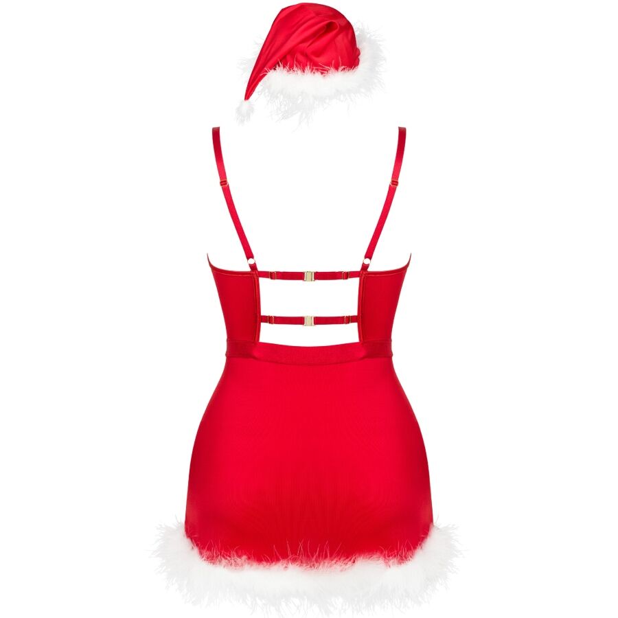 Livco Corsetti Fashion - Agethe Lc 90607 Chemise + String + Weihnachtsmãœtze L/XL