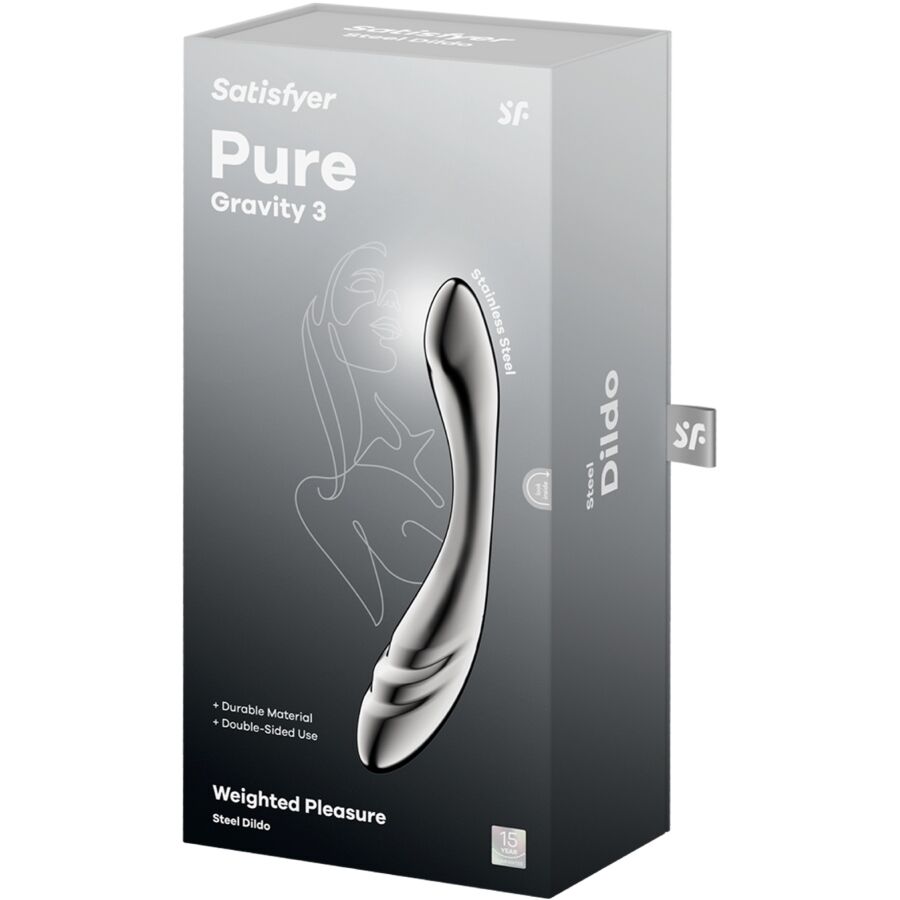Satisfyer - Pure Gravity 3 Edelstahl Doppeldildo