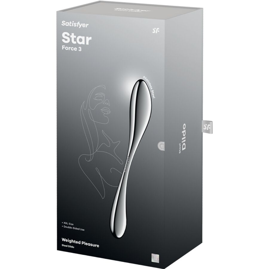 Satisfyer - Star Force 3 Stainless Steel Double Dildo