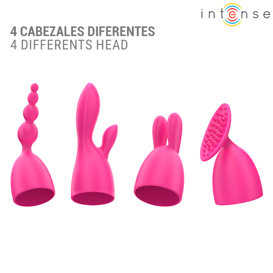 Intense - Cher Vibrator Mit 20 Muster Und Austauschbaren Aufsãtzen