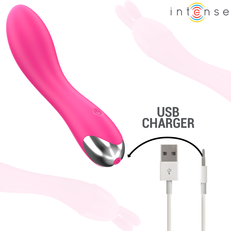 Intense - Cher Vibrator Mit 20 Muster Und Austauschbaren Aufsãtzen