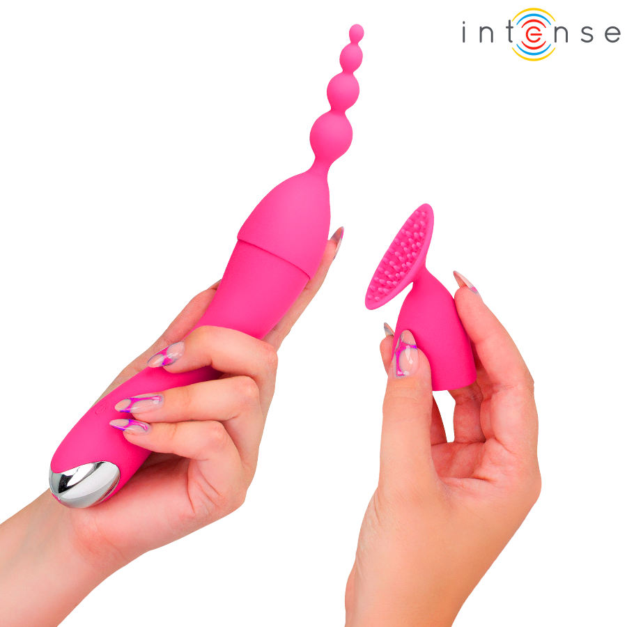 Intense - Cher Vibrator Mit 20 Muster Und Austauschbaren Aufsãtzen