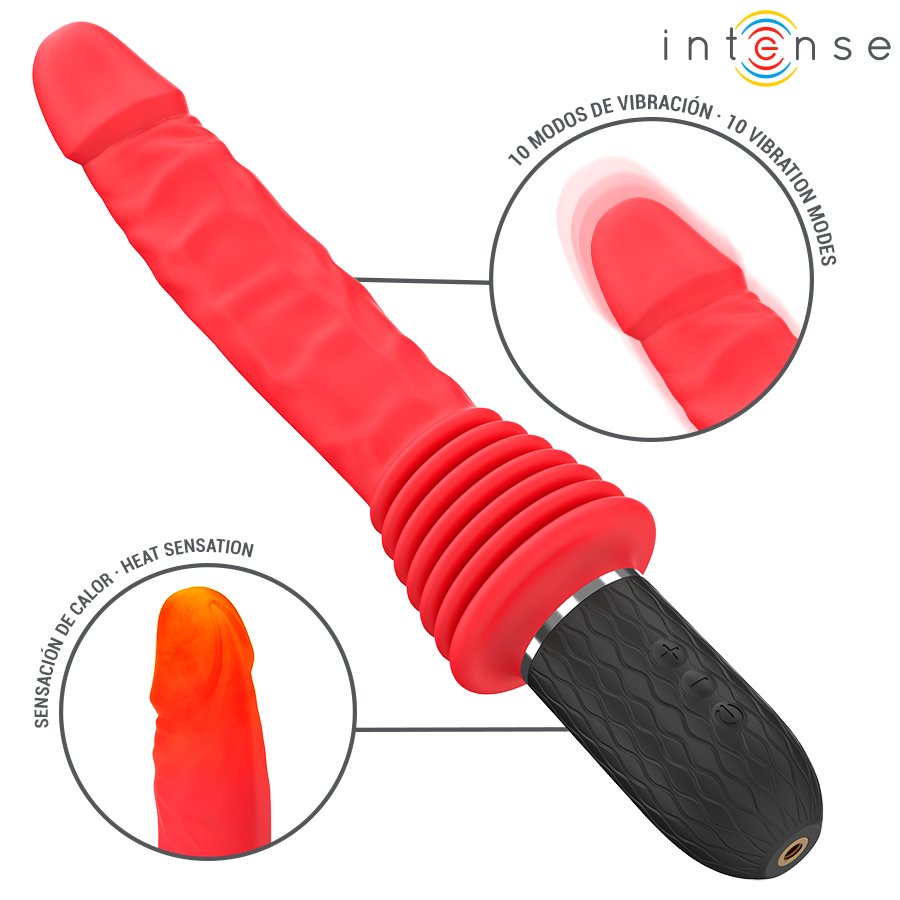 Intense - Cynthia Fernbedienungs-Stossvibrator Mit Wãrmefunktion