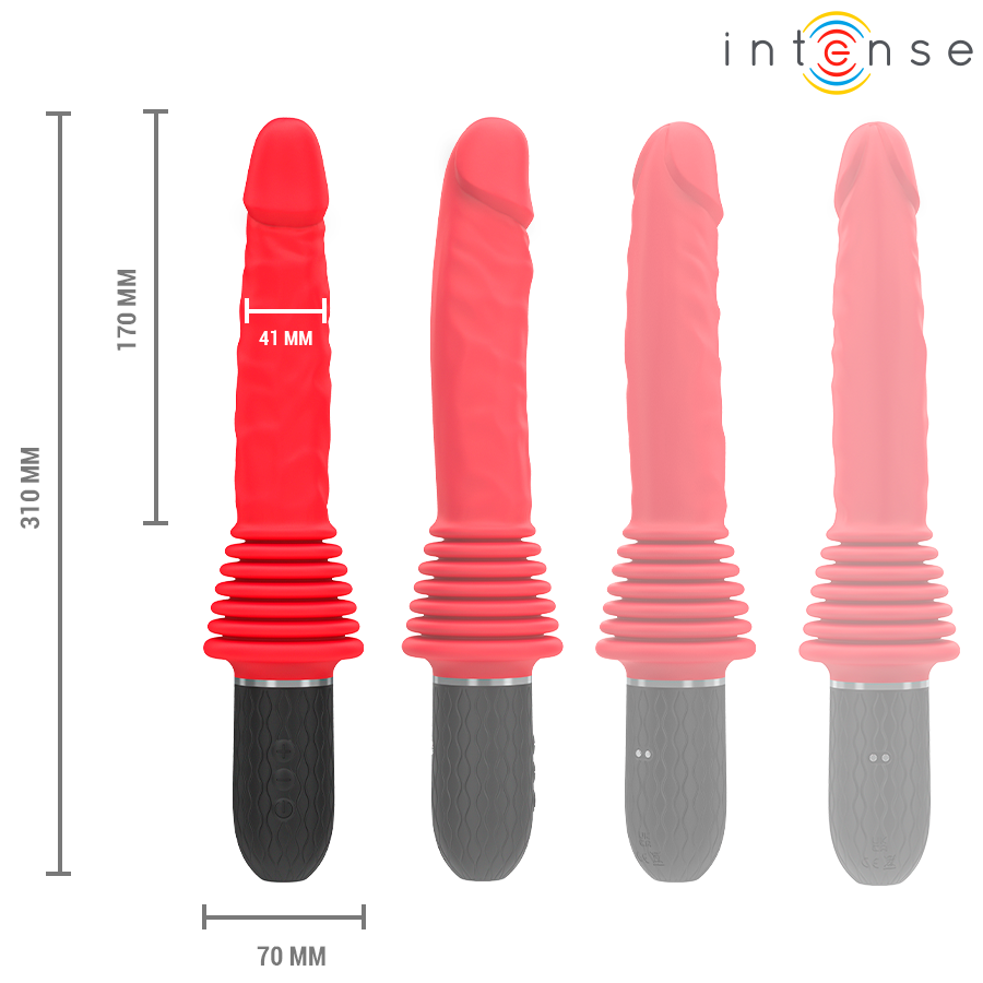 Intense - Cynthia Fernbedienungs-Stossvibrator Mit Wãrmefunktion