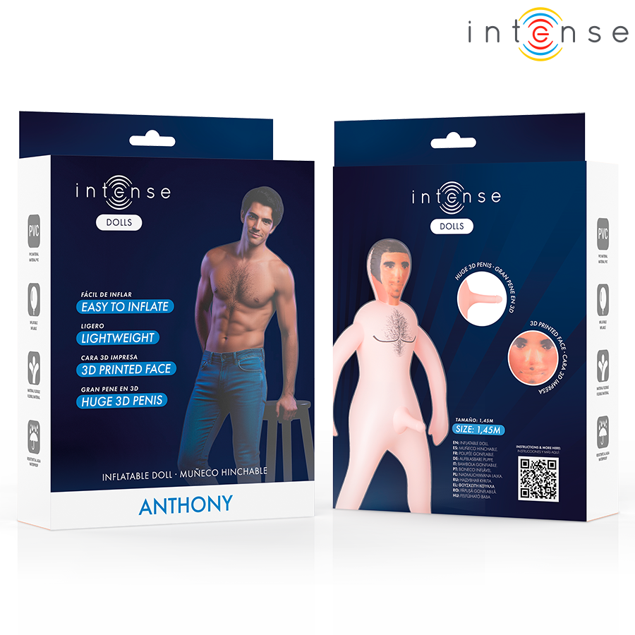Intense Dolls - Aufblasbare Puppe Anthony Mit 3d-Penis