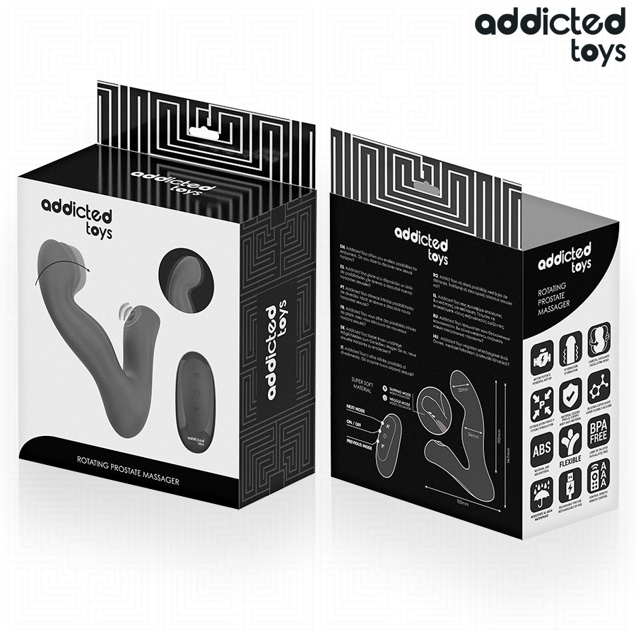Addicted Toys -  Oszillierender Prostatamassagegerãt Mit Pulsationsmodus-Fernbedienung