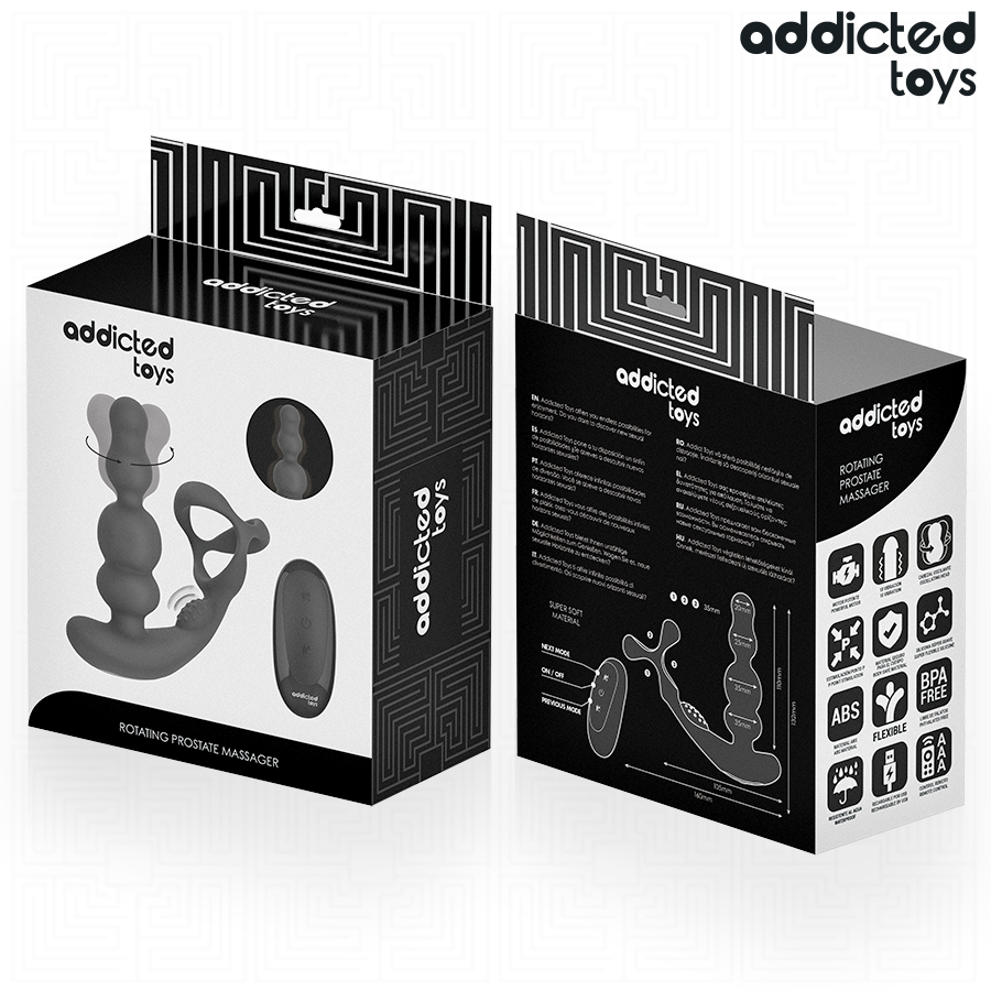 Addicted Toys “ Rotierender Prostatamassagegerã„T Mit Fernbedienung