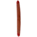 Get Real - Doppel-Silikon-Dildo Karamell 40 Cm