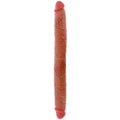 Get Real - Doppel-Silikon-Dildo Karamell 46 Cm