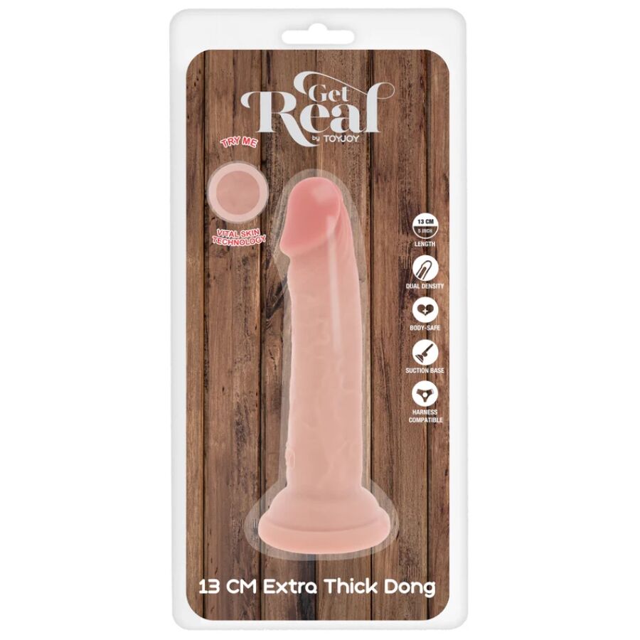 Get Real - Deluxe Dicker Doppeldichter Tpe-Pendiges, 13 Cm