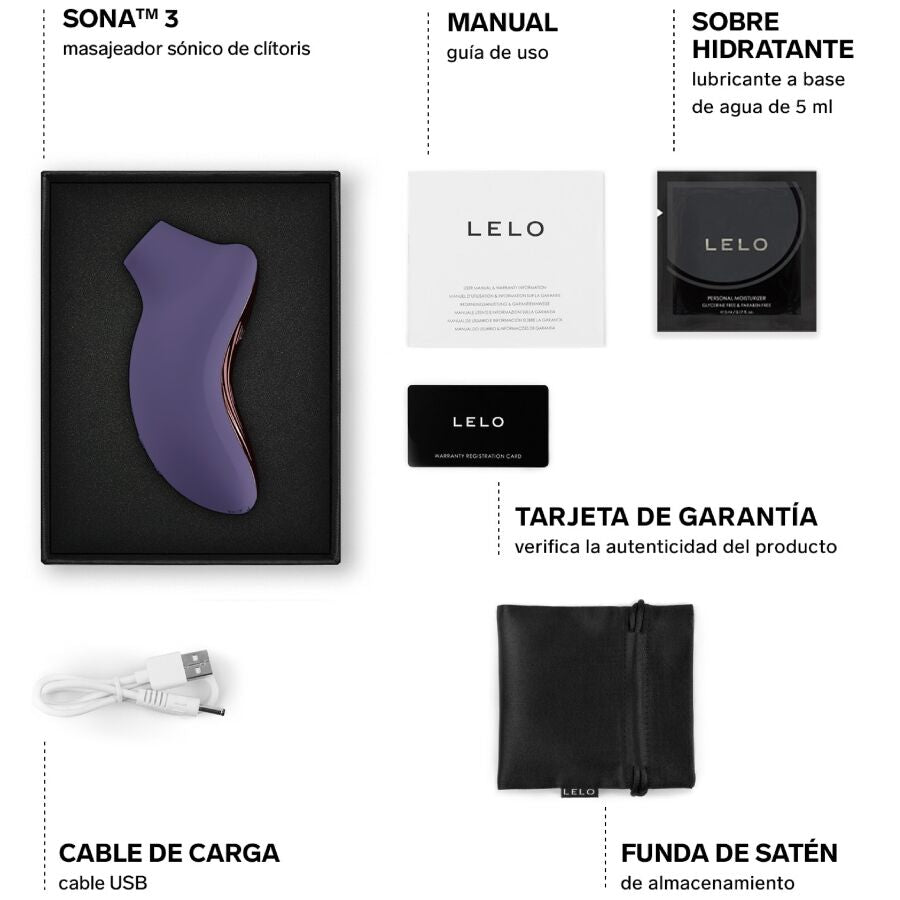 Lelo - Sona 3 Sonic Klittorialmassagegerãt Cyber Purple