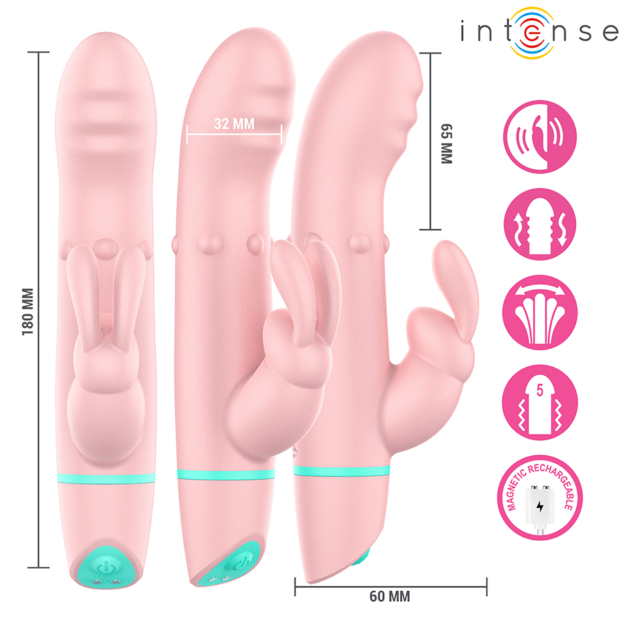Intense - Alvin Rabbit Stimulator & Rotating Vibrator + Oscillating
