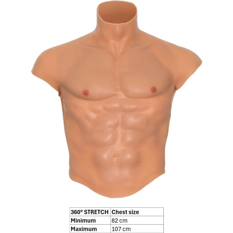 Verborgene Bedãœrfnis - Alter Ego Silikon-Mã„Nnertorso-Shirt Mit Abs-Fleisch