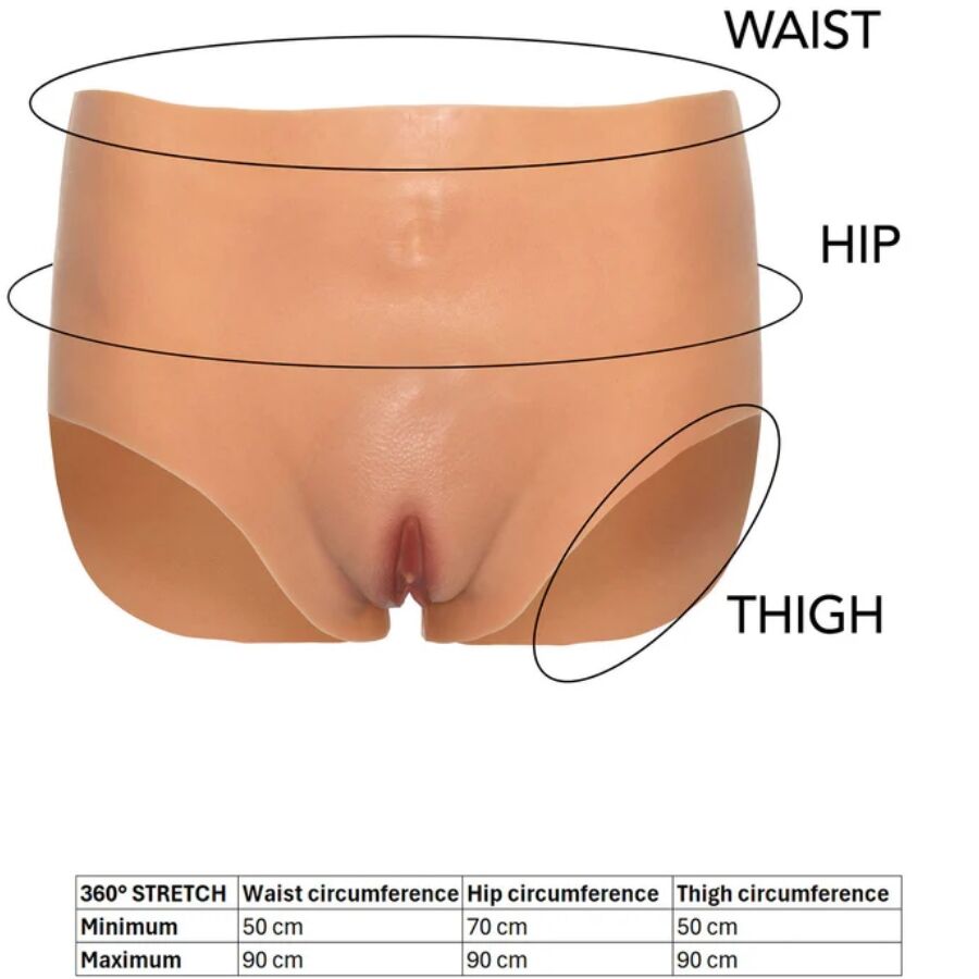 Hidden Desire - Alter Ego Open Crotch Brief High-Cut Flesh