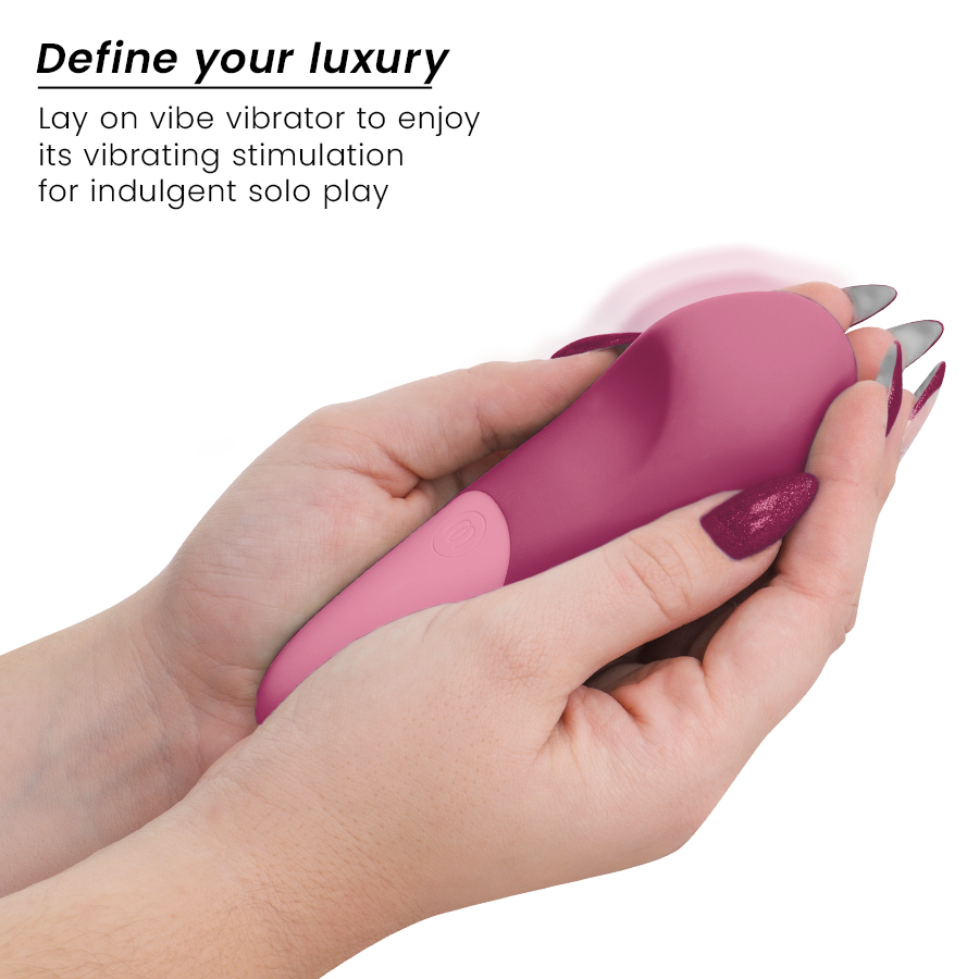 Womanizer - Vibe Lay-On Silent Vibrator Dusky Pink