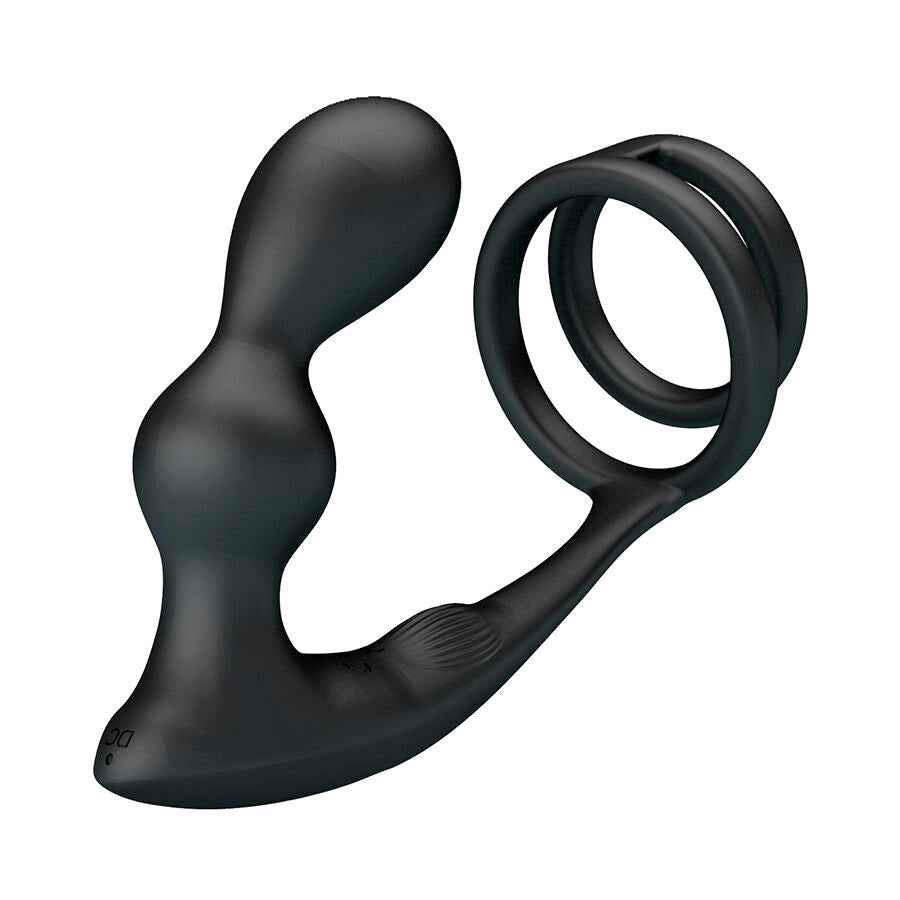 MR PLAY - VIBRIERENDER ANALPLUG MIT PENISRING UND FERNBEDIENUNG