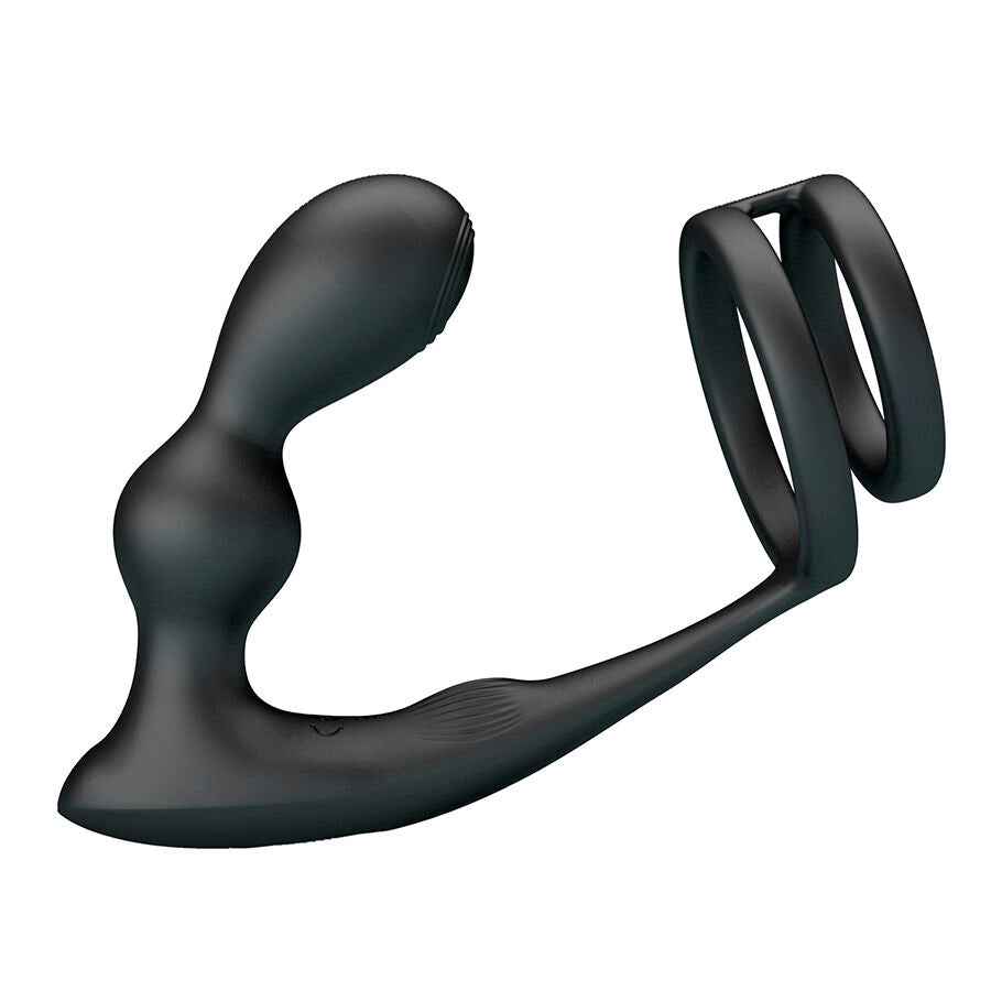 MR PLAY - VIBRIERENDER ANALPLUG MIT PENISRING UND FERNBEDIENUNG
