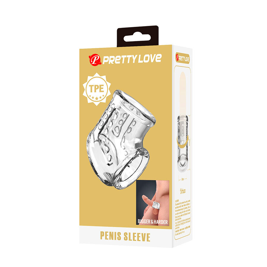 PRETTY LOVE - KURZE TRANSPARENTE PENISHÜLLE