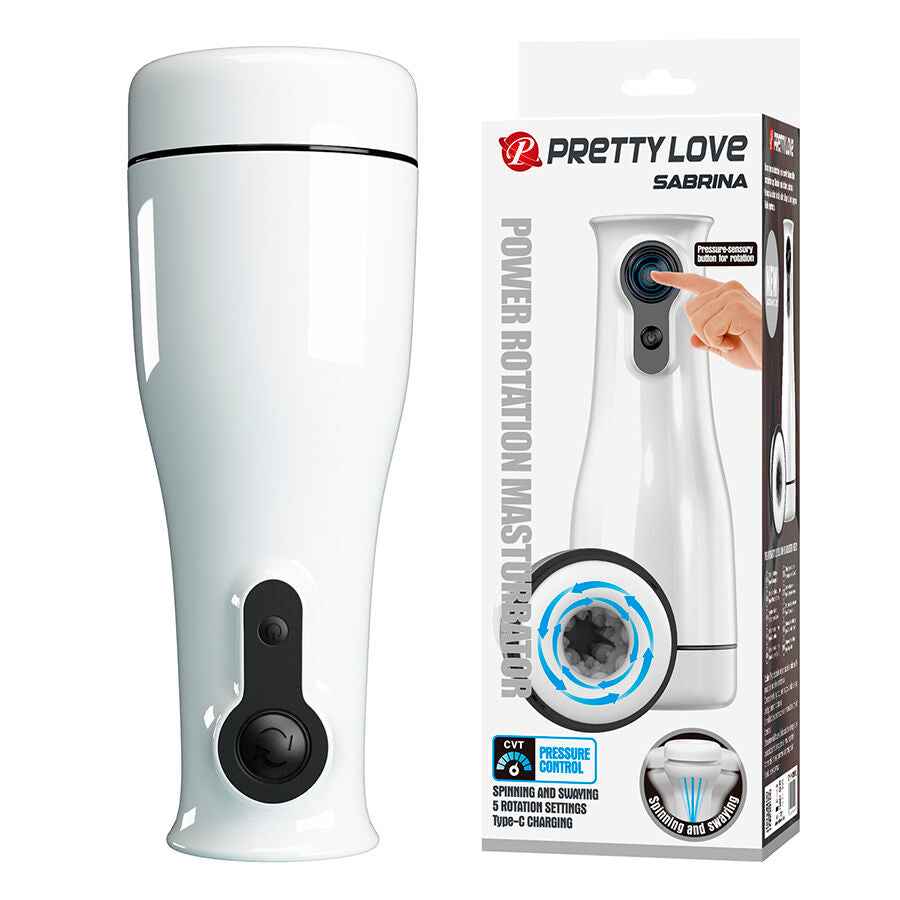 PRETTY LOVE - SABRINA ROTIERT UND ROCKT EINEN MÄNNLICHEN MASTURBATOR