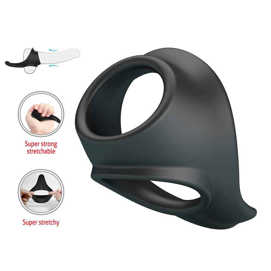 CRAZY BULL - ZADOK ERGONOMISCHER RING MIT PERINEALSTIMULATOR