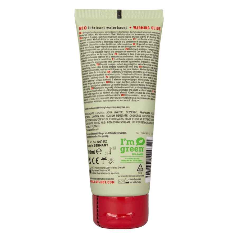 HOT - BIO-SCHMIERMITTEL AUF WASSERBASIS, WÄRMEWIRKUNG 100 ML