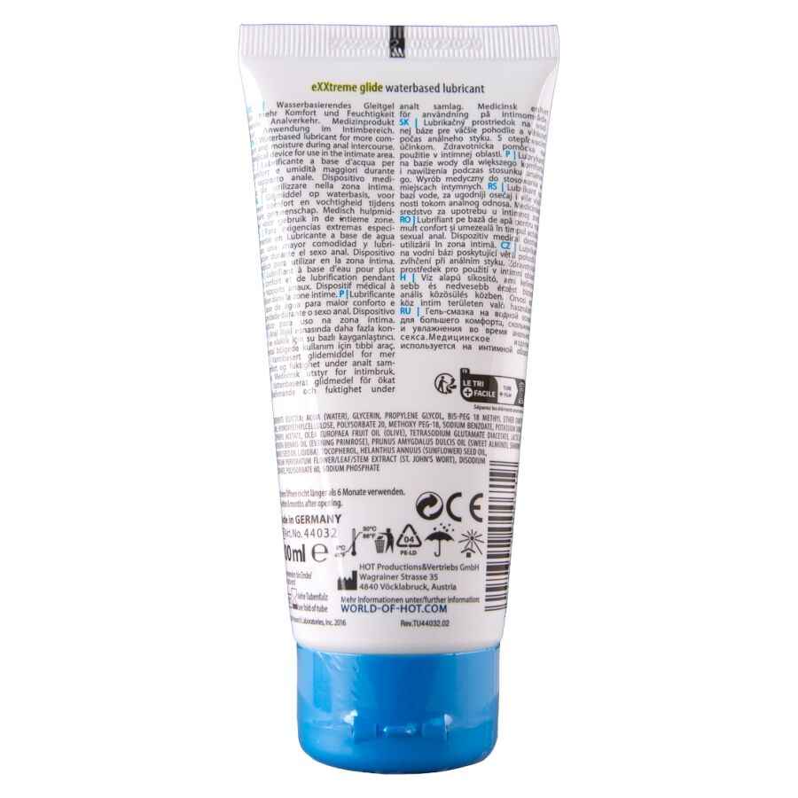 HOT - EXTRA GLEITENDES GLEITMITTEL AUF WASSERBASIS + KOMFORTÖL A+ 100 ML