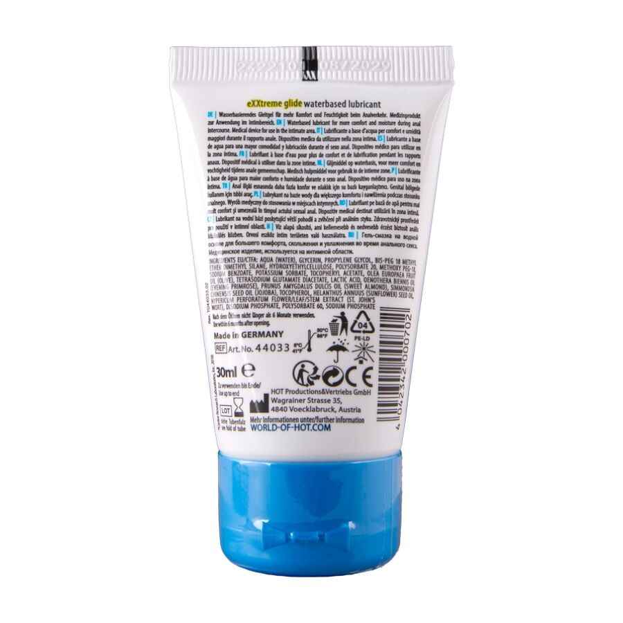 HOT - EXTRATREME GLEITMITTEL AUF WASSERBASIS + KOMFORTÖL A+ 30 ML