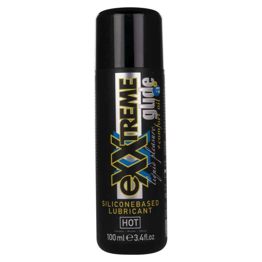 HOT – EXTRA GLEITENDES SILIKONBASIERTES GLEITMITTEL + KOMFORTÖL A+ 100 ML