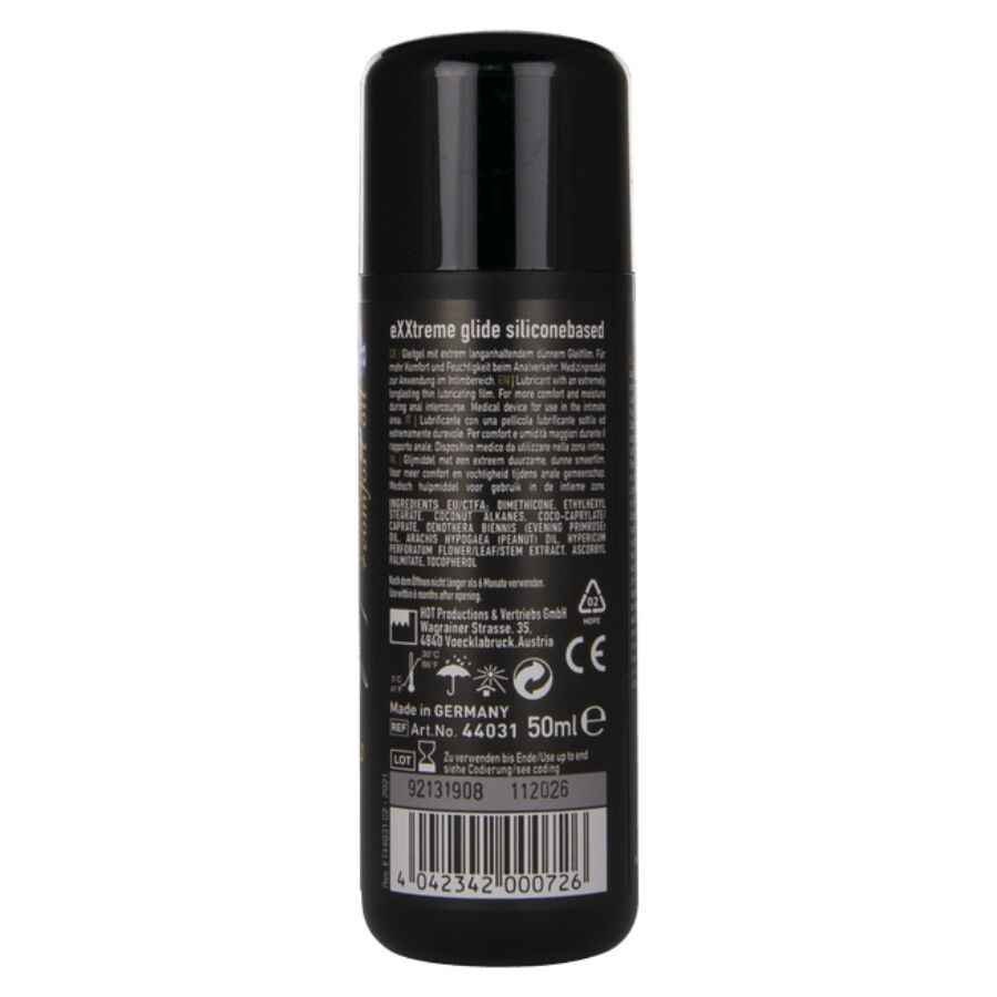 HOT - EXTRA GLEITENDES SILIKONBASIERTES GLEITMITTEL + KOMFORTÖL A+ 50 ML