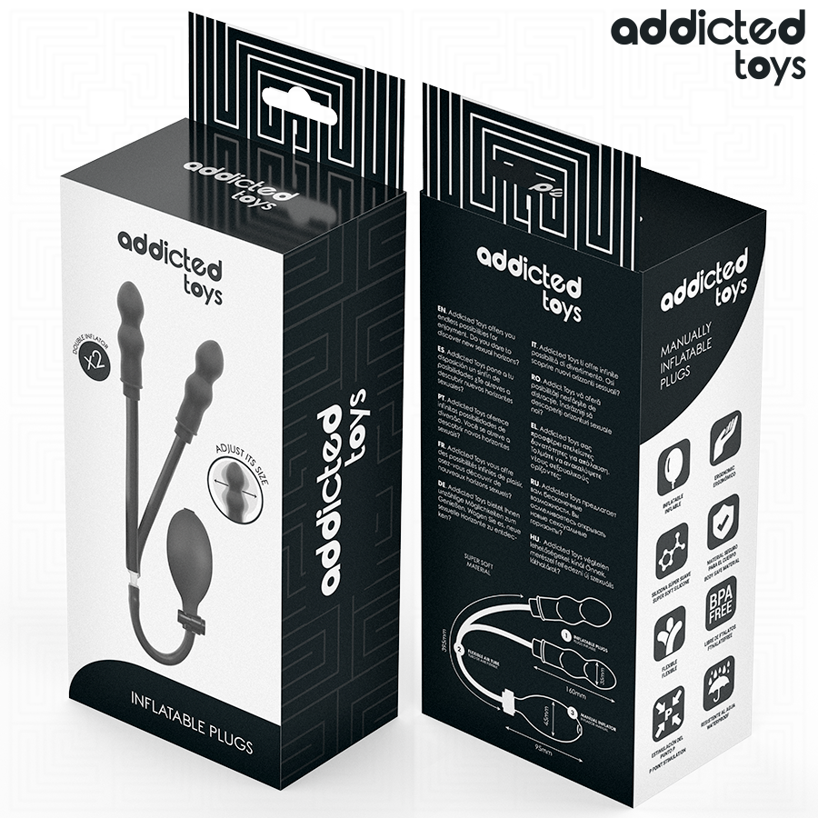 Aufblasbarer Doppel Analplug von Addicted Toys