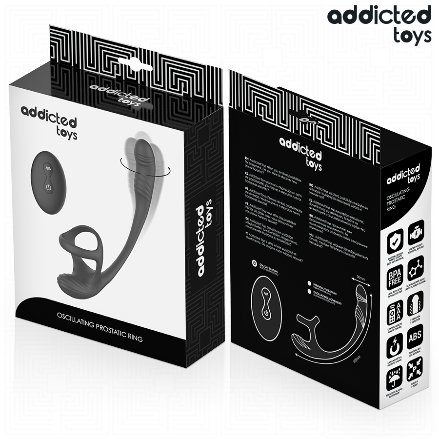Addicted Toys - Analplug Mit Vibration, 360°-Wellung Und Hodenstimulator